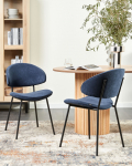 Beliani Komplekt 2 s&ouml;&ouml;gitoa tooli KIANA Dark Blue | 557866 Bel | 4255664889928