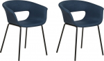 Beliani Komplekt 2 s&ouml;&ouml;gitoa tooli Dark Blue ELMA | 423937 Bel | 4255664843364