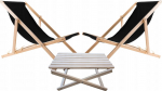 Komplekt lauake lamamistoolidele + 2 lamamistooli BLACK, Woodok | 5907317057749 | 5907317057749