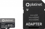 M&auml;lukaart Platinet Pro MicroSDXC 512 GB Class 10 UHS-III/U3 A2 (PMMSDX512UIII) | PMMSDX512UIII | 5907595450959