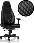 noblechairs ICON Real Leather Gaming Chair - Black/Black | GAGC-090 | 4251442501105