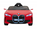 BMW Autko i4 na akumulator dla dzieci Red + Wolny Start + EVA + Audio LED + Pilot | PA.JE1009.CR | 5903864955903