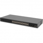 DIGITUS Switch 24 Port L2 Managed Gigabit Ethernet PoE | DN-95359 | 4016032486503