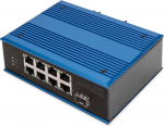 Pārslēdzējs Digitus DIGITUS rūpnieciskais 8-portu 10/100 PoE nevadāms Blue | DN-651133 | 4016032485469