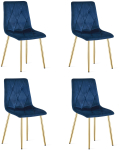 S&ouml;&ouml;gitoa tool LIBRA samet velvet sinine kuldsete jalgadega x4 | HURT_5903332093212 | 5903332093212