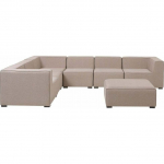 Beliani 7-kohaline parempoolne aiam&ouml;&ouml;bli komplekt beige AREZZO! | 320296 Bel | 4251682281775