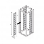 SCHROFF Panel kablowy SCHROFF eurorack, RAL 7021, 43 U 1934H 150W | 26.15.4844 | 4036088083570