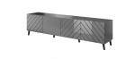 RTV cabinet ABETO 200x42x52 graphite/gloss | ABETO RTV200 GR | 5903815006418