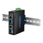 TRENDnet 2-Port Industrial SFP to Gigabit PoE++ Media Conv. | TI-BF22SFP | 0710931162684