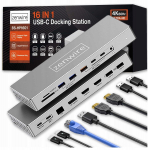 USB-C dokkimisjaam 16in1 2x HDMI 4K 60Hz DisplayPort 1.4 USB SD Jack | 5904507521967 | 5904507521967