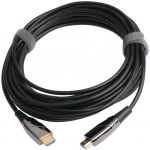 Kabelis Eaton Eaton Tripp Lite Series 4K HDMI Fiber aktīvais optiskais kabelis (AOC) - 4K 60 Hz, HDR, 4:4:4 (M/M), 20 m (65 ft.) - HDMI kabelis - HDMI vīrietis uz HDMI vīrietis - 20 m - optiskā &scaron;ķiedra - Black - aktīvs | P568-20M-FBR | 037332236838