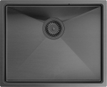 Zlewozmywak GraniteQ Quadron | ANTHONY | stalowy zlewozmywak kuchenny GRAFIT PVD | wymiary: 54 x 44 x 19 cm | 1-komorowy podwieszany | podbudowa szafki: od 60 cm | brak | 5904310996280
