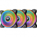 Ventilaator Thermaltake Riing Quad 12 RGB 3-pakk + jaotur Black (CL-F088-PL12SW-A) | CL-F088-PL12SW-A | 4713227521574