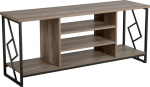 Beliani Szafka RTV ciemne drewno FORRES | 132175 | 4251682206556