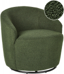 Beliani Grozāms krēsls DAVIK Boucle Dark green | 567741 Bel | 4255664895240