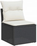 vidaXL 7-osaline aiam&ouml;&ouml;bli komplekt patjadega, Black | 3325403 VidaXL | 8721158728395