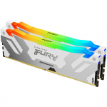 Kingston FURY Renegade / DDR5 / 64 GB / 6400 MHz / CL32 / 2&times;32 GB / RGB / biela | 2038322 | 740617339383