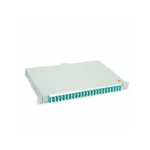 TELEGRTNER valguskaabli paneel TELEG&Auml;RTNER BASIS V koos liitmikute ja pigtailidega, 24x LC Quad, turquoise, OM3 | 26.11.6069 | 4018359006969