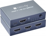 Adapter AV Techly Techly 3-port HDMI 2.1 8K*60Hz 3x1 l&uuml;liti koos IR puldiga | IDATA HDMI-2138KT | 8059018365511