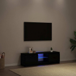 vidaXL TV-kapp LED-valgustusega, black oak, 120x30x36 cm | 862034 | 8721158724403