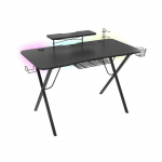 Biurko Genesis Holm 300 RGB Czarne 120 cmx60 cm | 231000003605 | 5901969425215