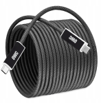 OWC Actives Optisches USB4 (USB-C) Kabel 4,5m Grau | OWCCBLUS4A04.5M | 810159628099
