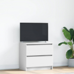 vidaXL valge liimpuidust telerikapp 60x35x54 cm | 861778 VidaXL | 8721158706973