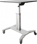 StarTech Mobile Sit Stand Workstation Czarno-Srebrne 80 cmx60 cm | STSCART | 0065030867788