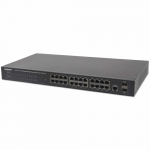Switch Intellinet Network Solutions GIGABIT 24x 10/100/1000 RJ45 POE+ 2x SFP MANAGED (560559) | 560559 | 0766623560559