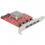 DeLOCK PCIe x4 > 4x extern USB-A 3.2 Gen 2 | 90481 | 4043619904815