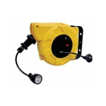 Seina automaatselt keritav pikendusjuhe 1 gn. x 2P+Z 22+2 meetrit termokaitsega kumm H05RR-F3G1,5 IP44 230V AC PCE (LT034023) | LT034023 | 5904910034023