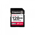 Kingston Canvas React Plus V60 128GB SDXC Speicherkarte 4K-UHS-II | SDR2V6/128GB | 0740617340617