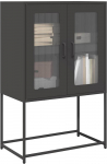 vidaXL Komoda wysoka czarna 68x39x107 cm stalowa | 853374 VidaXL | 8721158372086