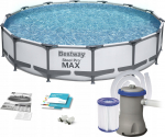 Bestway Swimming pool BESTWAY STEEL PRO MAX with accessories, 4.27m x 84cm, 56595 | 56595 | 6941607328897