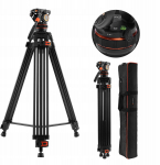 Profesjonalny Statyw Filmowy do Filmowania VIDEO Głowica Olejowa K&F 192cm / KF09.147 | SB10560 | 6942052532877