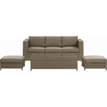 Aiatoolide komplekt rattanist 3-kohaline Brown BELLUNO | 210664 | 4251682246989
