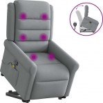vidaXL t&otilde;stetav massaažitool, kokkupandav, light grey, kangas | 3303324 | 8721102963063