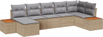 7-osaline aiam&ouml;&ouml;bli komplekt koos patjadega Beige pol&uuml;rotang Akatsia | 3356800 | 8721288370716