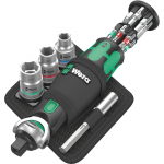 Wera 8009 Zyklop Pocket Set Imperial 2, 18-teilig (Black/gr&uuml;n, Umschaltknarre f&uuml;r 3/8", 1/4", z&ouml;llig) | 05004283001 | 4013288223067