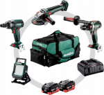Zestaw elektronarzędzi Metabo ZESTAW COMBO 18V BS+SSW+WBQ+BSA 2*10.0AH | ME 685209000 | 4061792224414