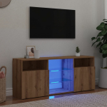 vidaXL Szafka pod TV z oświetleniem LED, dąb artisan, 120x30x50 cm | 856352 | 8721158437891