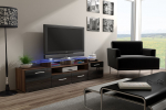 Cama TV stand EVORA 200 plum tree/black gloss | EVORA SL/CZ