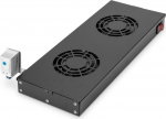 Digitus Konditsioneer 483mm 2 ventilaatorit Black (DN-19 FAN-2-HO-SW) | DN-19 FAN-2-HO-SW | 4016032185789