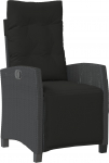 vidaXL 5-osaline aiam&ouml;&ouml;bli komplekt must pol&uuml; rattan | 3380423 | 8721288653437