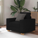 vidaXL Tugitool, Black, 60 cm, riidega polsterdatud | 4105060 VidaXL | 8721158689696