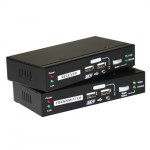 LevelOne KVM Extender Cat5 2xUSB-A,2xVGA             Black | KVM-9036 | 4015867229576