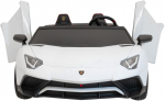 Lamborghini Auto Aventador SV na akumulator dla 2 dzieci White | PA.A8803.BIA-RAM | 5903864955743