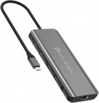 j5create JCD398-N juhtmega USB 3.2 Gen 2 (3.1 Gen 2) Type-C dokkimisjaam Grey | JCD398-N | 4712795088199