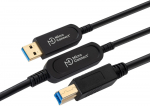 Kabel USB MicroConnect USB-A - USB-B 30 m Black (MC-USB3.0AB30OP) | MC-USB3.0AB30OP | 5704174890041