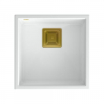 Zlewozmywak Quadron DAVID 40 GraniteQ snow white/elementy złote | 39221000 | 5904310991261